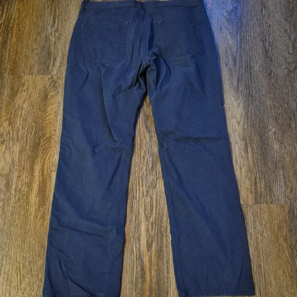 Chaps Mens Dark Blue Chinos Khakis  Size 34x32 Euc